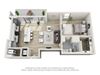 1 bedroom 1 bathroom penthouse apartment floor plan